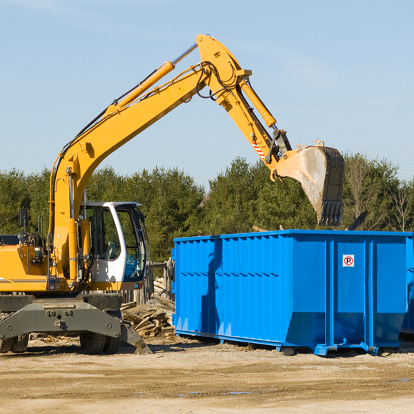 what size residential dumpster rentals are available in Berrysburg PA